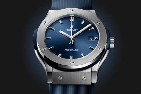 hublot classic fusion titanium blue 45mm|hublot classic fusion chronograph 45mm.